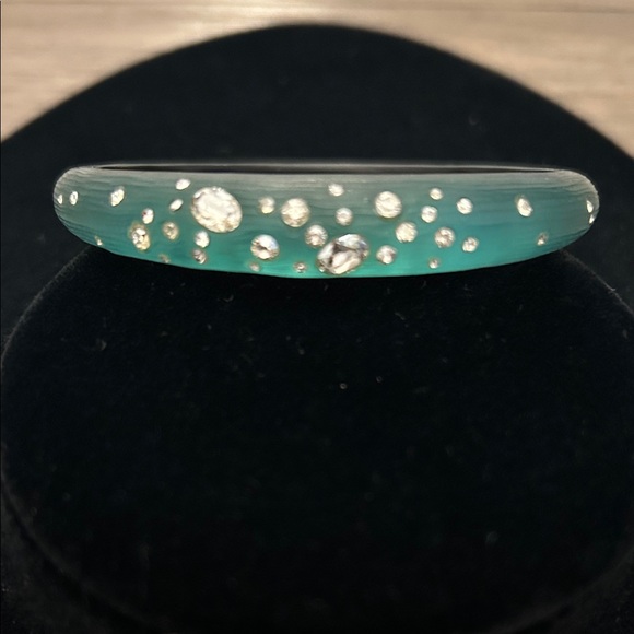 Alexis Bittar Tapered green Bracelet with Crystals GUC - Picture 1 of 12